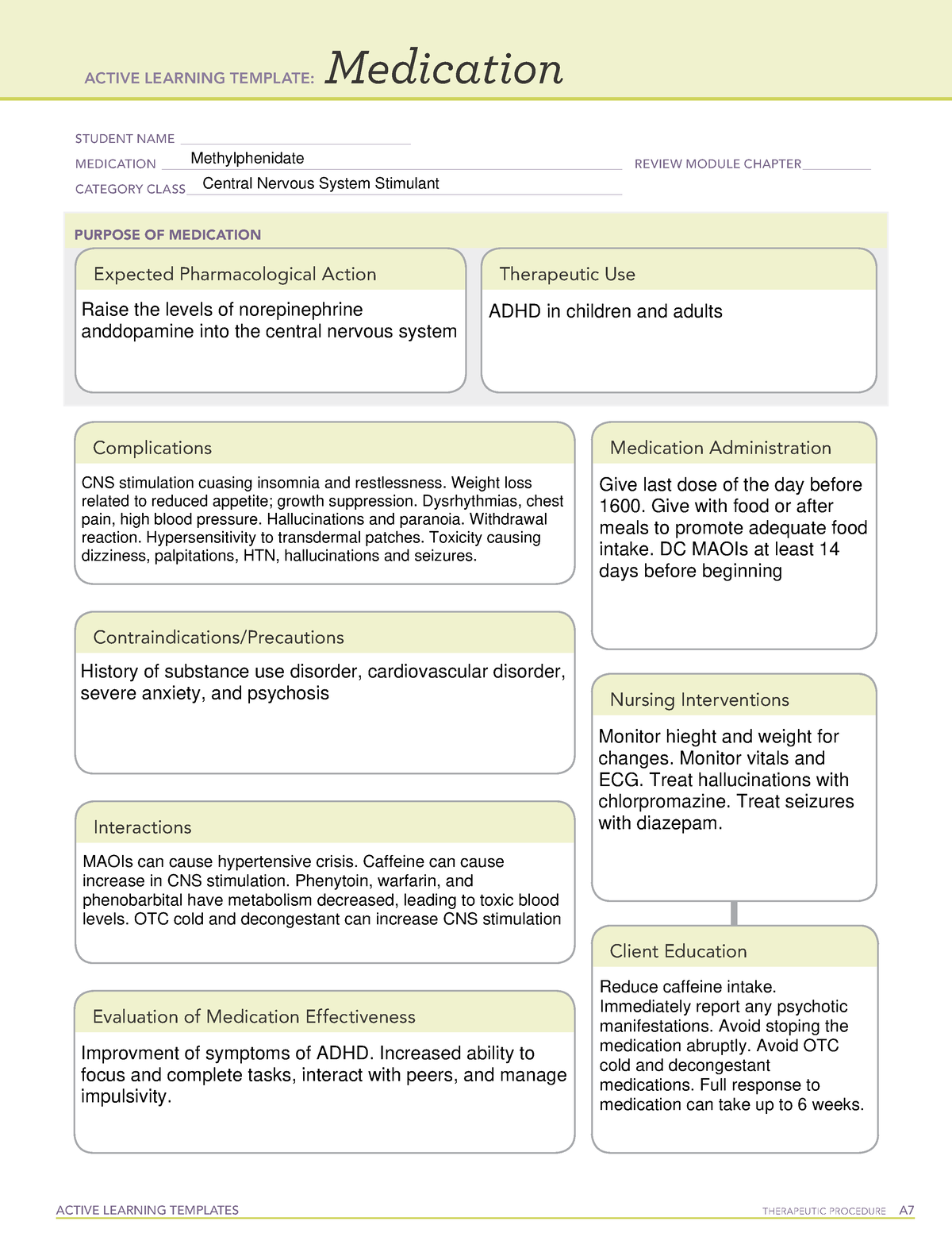 ati-methylphenidate-medication-sheet-active-learning-templates