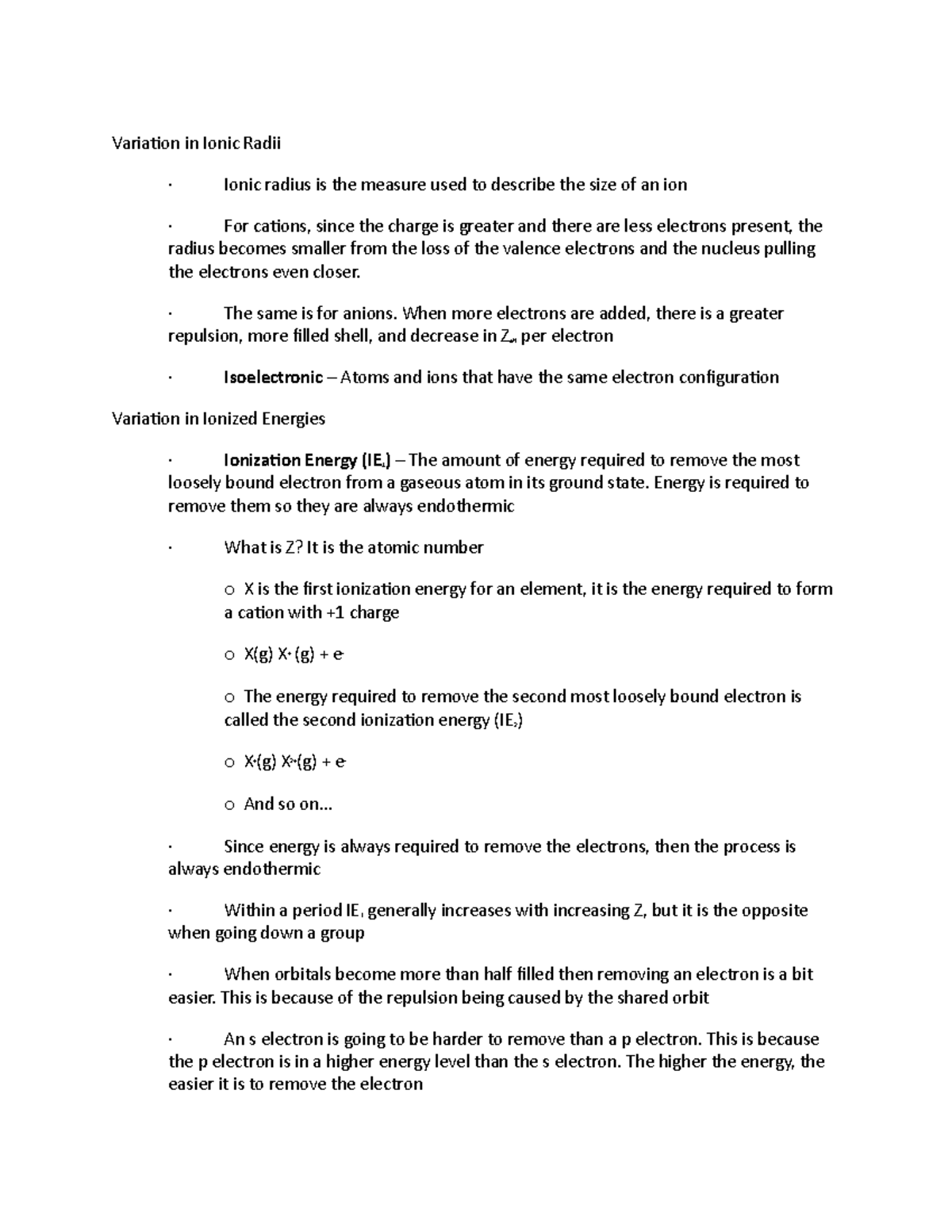 CH 6.5 A - Lecture notes 6 - CHEM 1211 - Chattahoochee Tech - Studocu