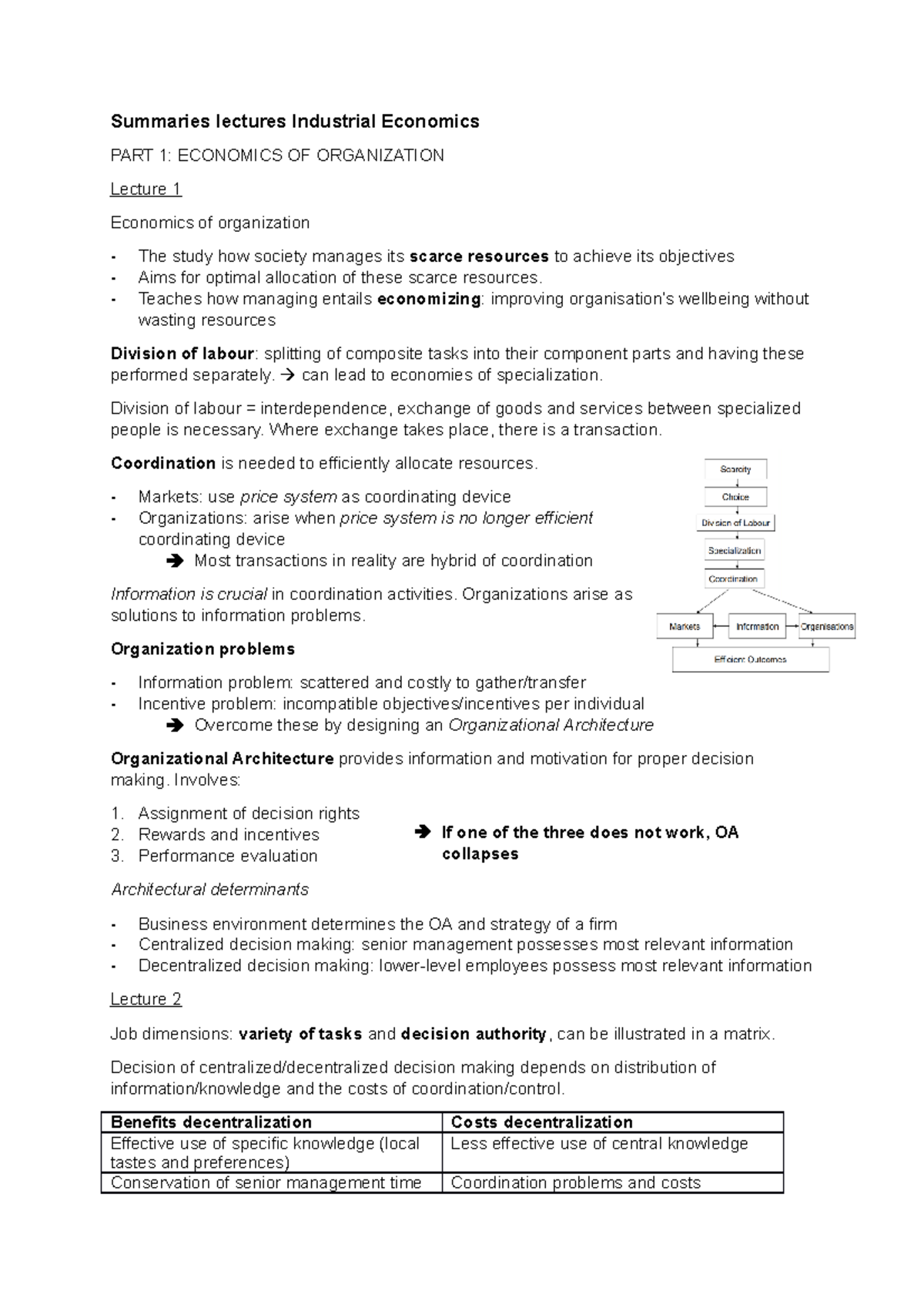 summaries-lectures-industrial-economics-teaches-how-managing-entails