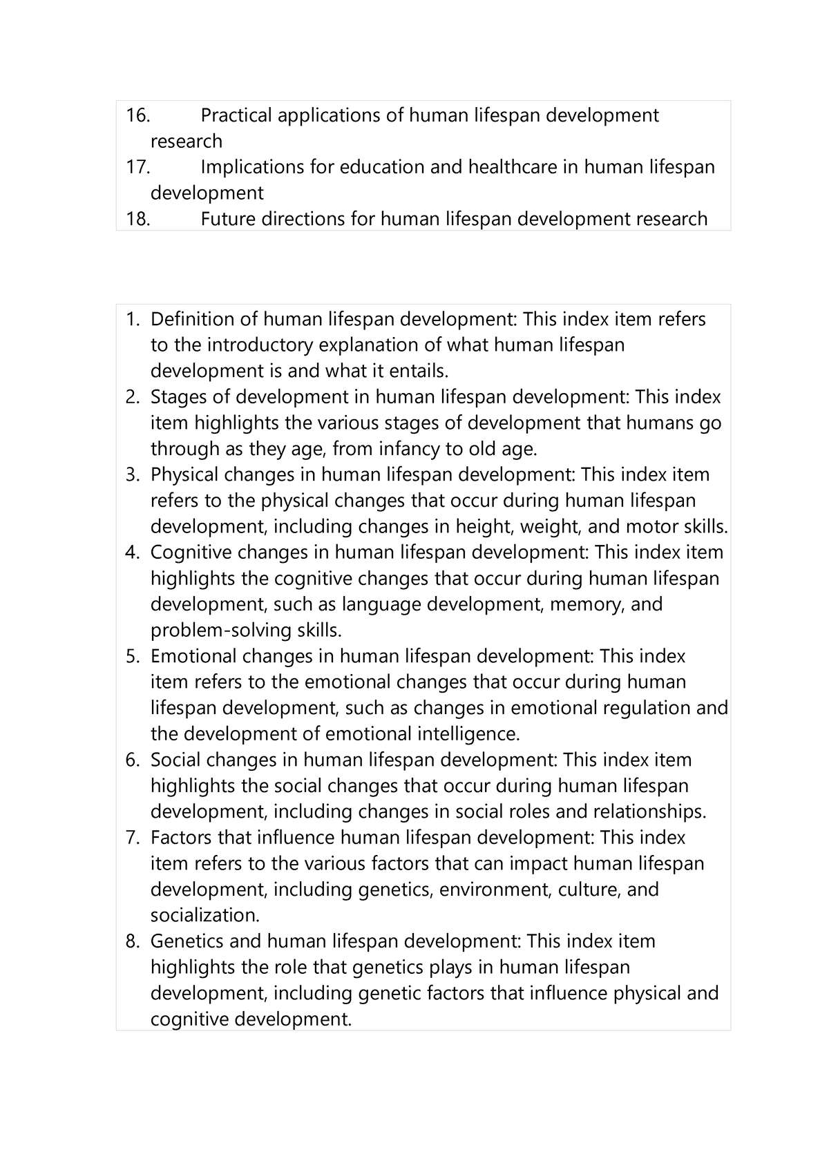 Human Life Span Development Practical Applications Of Human Lifespan Development Research