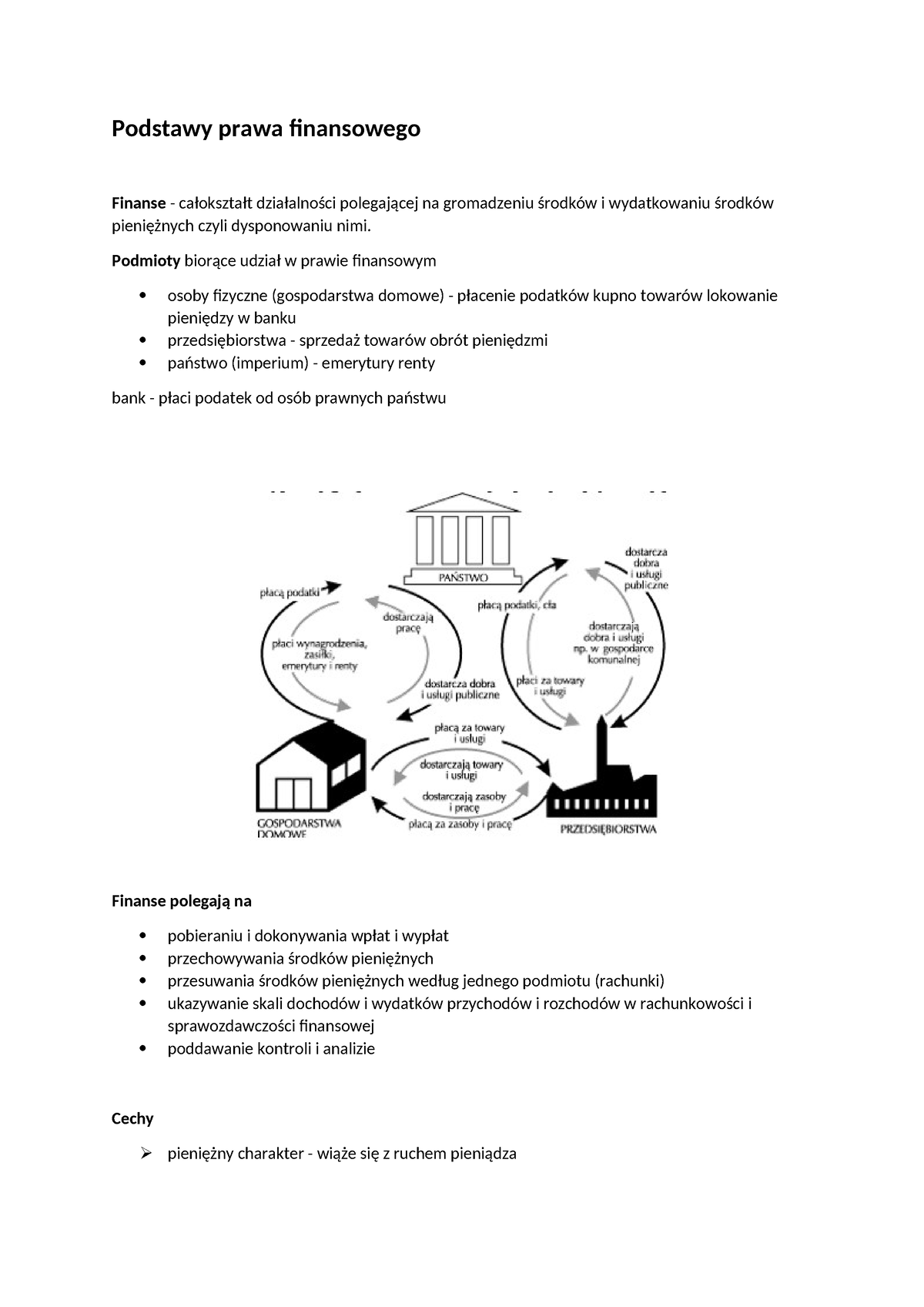 PF WYK NR 1 - Podstawy Prawa Finansowego Finanse - Całokształt ...