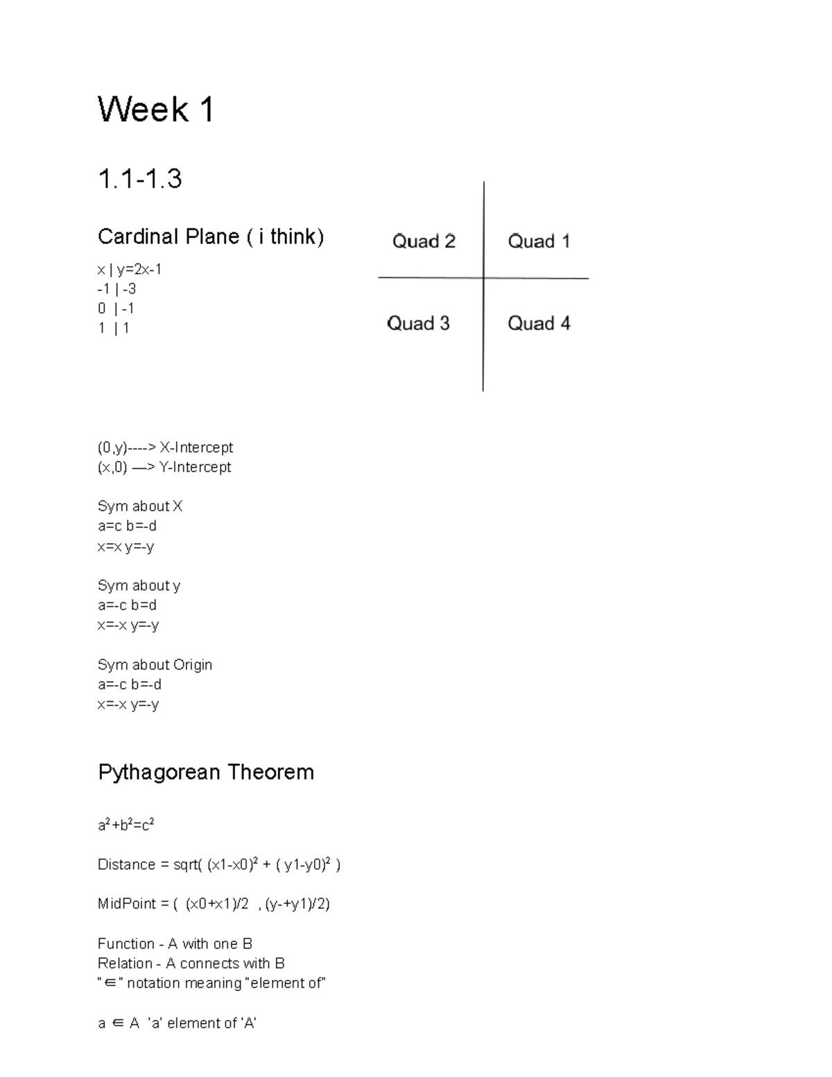 MATH-150-LEC-TU TH - AAAAAAAAAAAAAAAAAAAAAA - Week 1 1-1. Cardinal ...