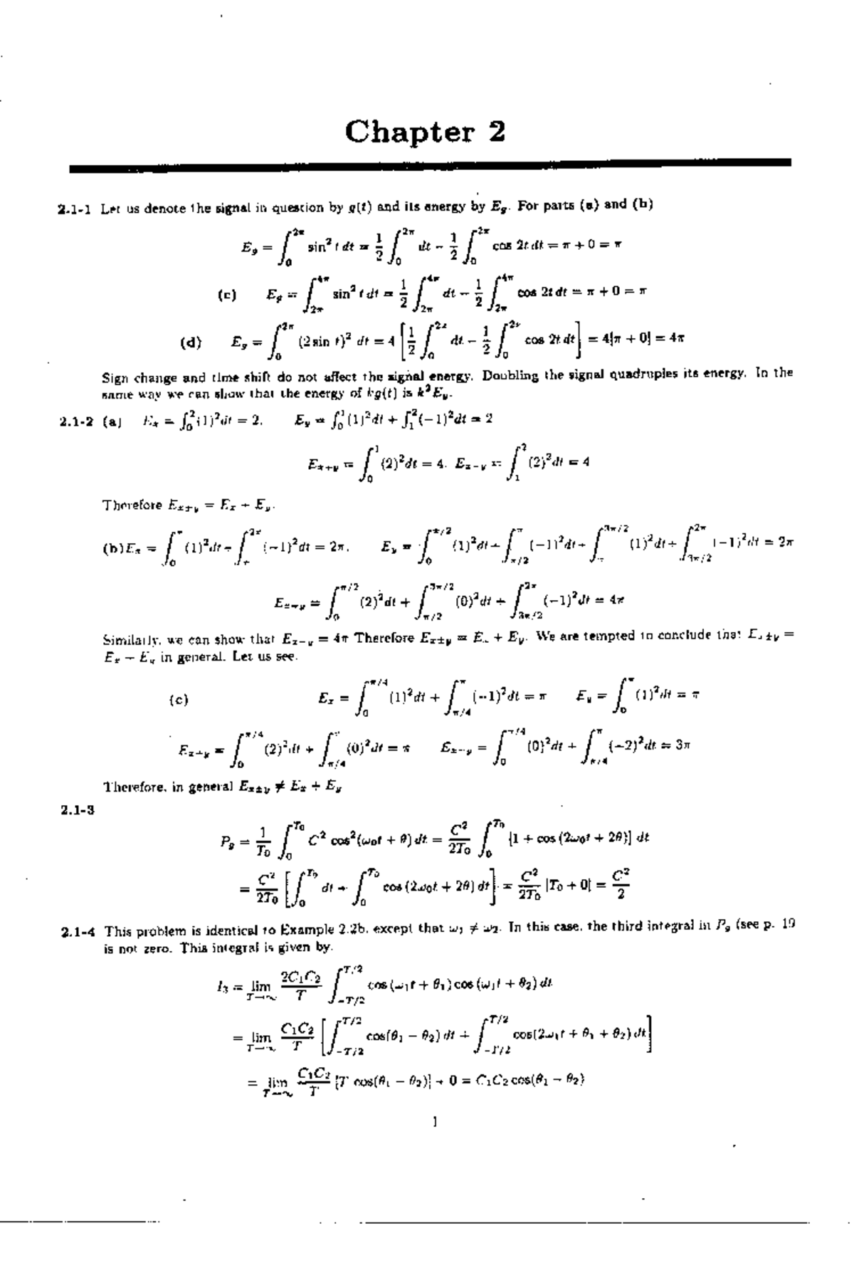 Solutions Manual for Modern Digital and Analog Communication Systems ...