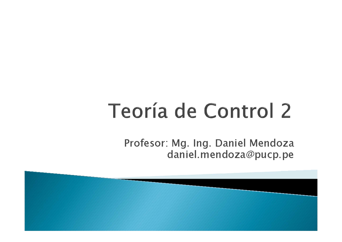 Cap. 5.4. La transformada Z inversa - Profesor: Mg. Ing. Daniel Mendoza ...