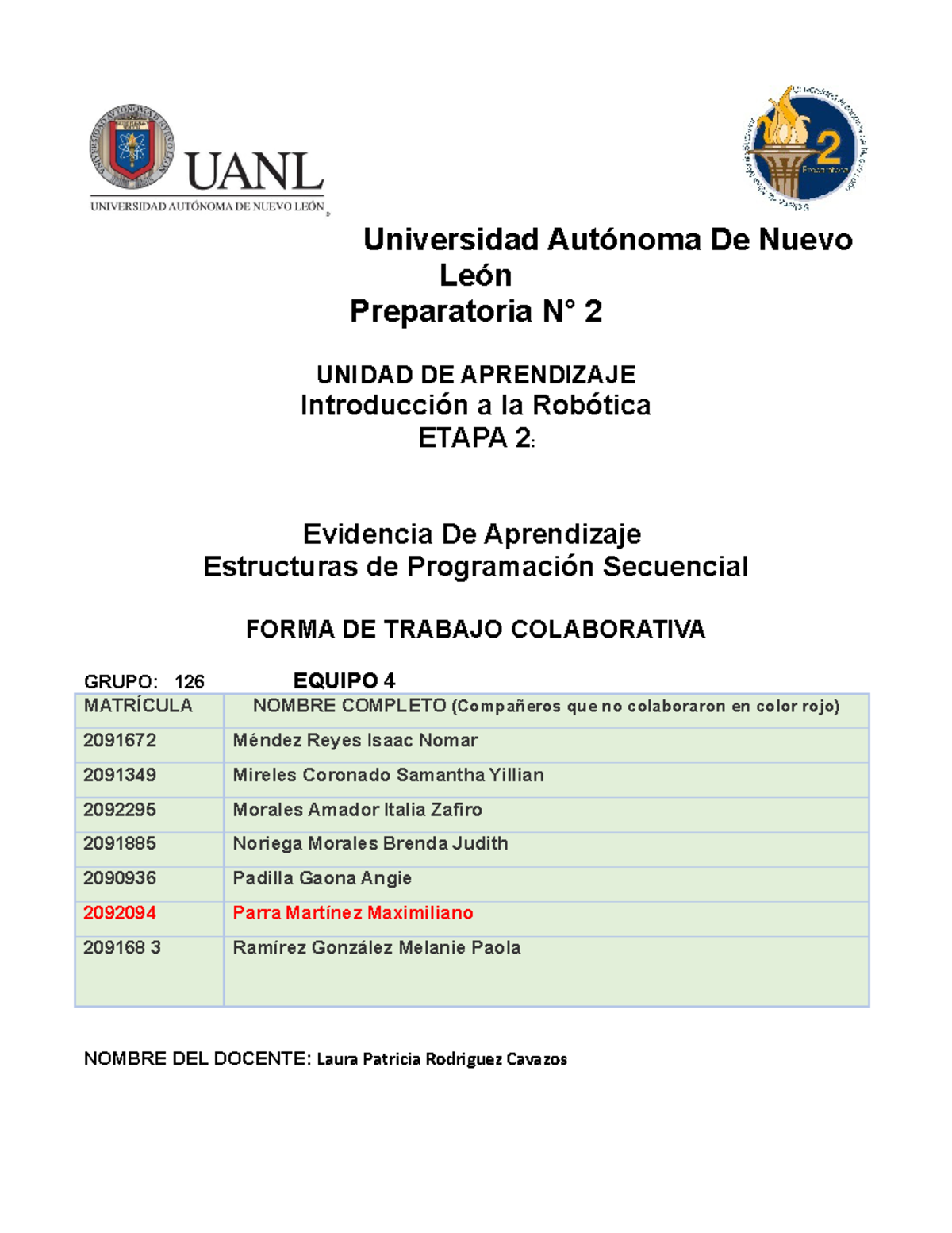 E4 Evidenciadeaprendizaje 2 - Universidad Autónoma De Nuevo León ...