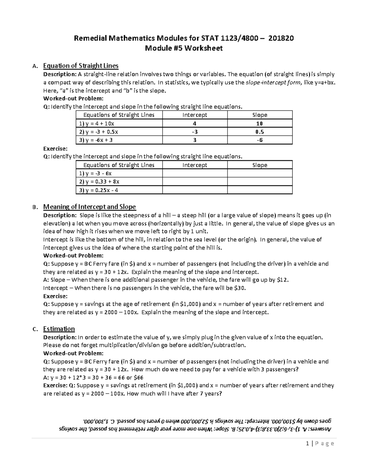 Worksho-math05 - 1 | Page Remedial Mathematics Modules for STAT 1123/ ...