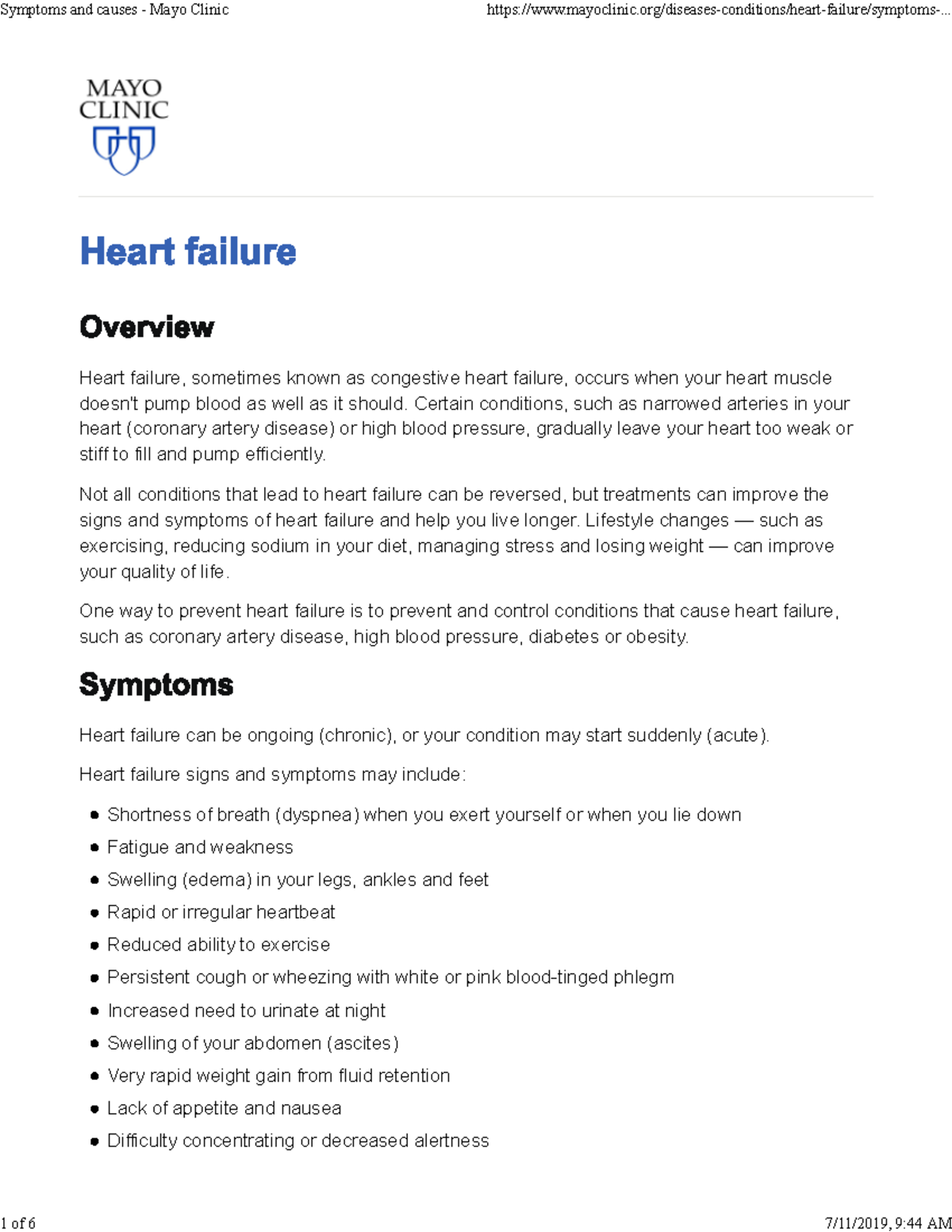 Acute decompesated heart failure - Heart failure, sometimes known as ...