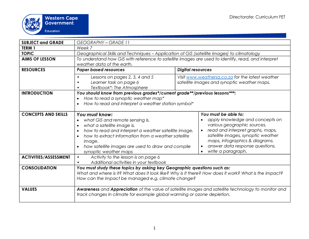 geography research project grade 11 2021 term 1