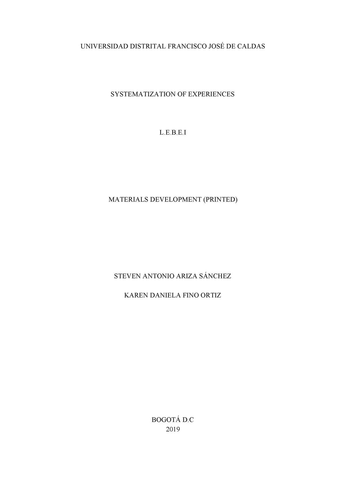 Materials final - Analisis de material usado en cuarto grado ...