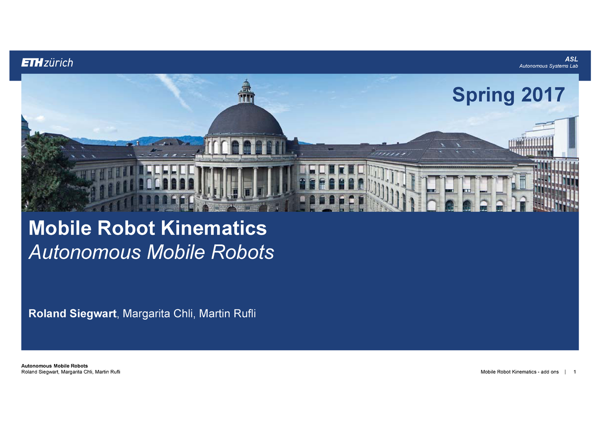 Autonomous mobile robots sales siegwart