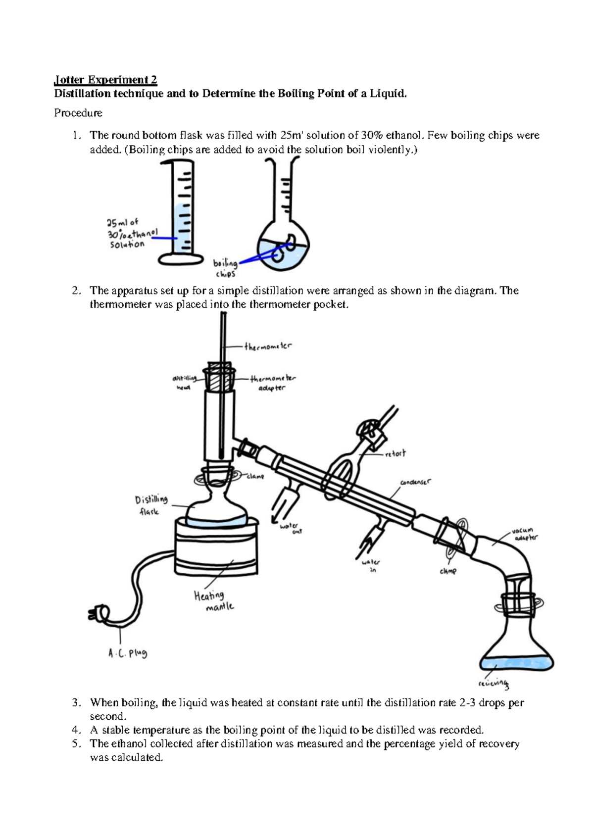 jotter experiment 2 chemistry matriculation sk025