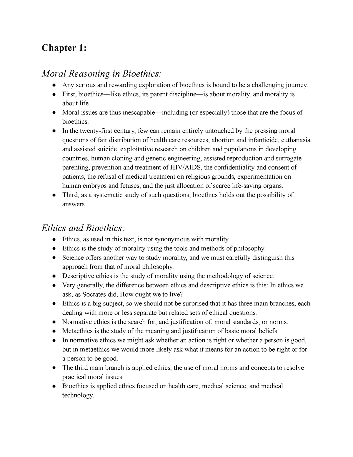 medical ethics essay pdf