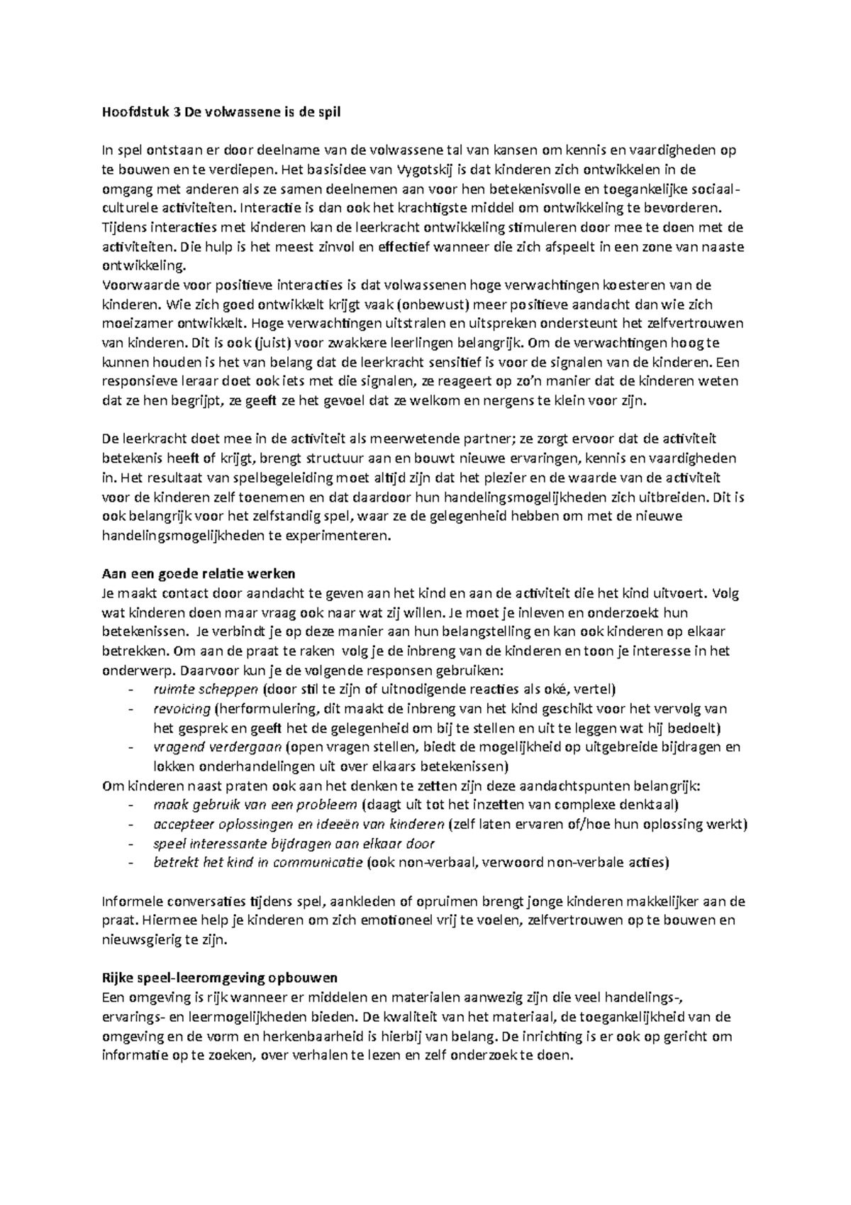 Basisontwikkeling voor peuters en de onderbouw Hoofdstuk 3 Hoofdstuk 3 De volwassene is de Basisontwikkeling voor peuters en de onderbouw Hoofdstuk 3 Hoofdstuk 3 De volwassene is de