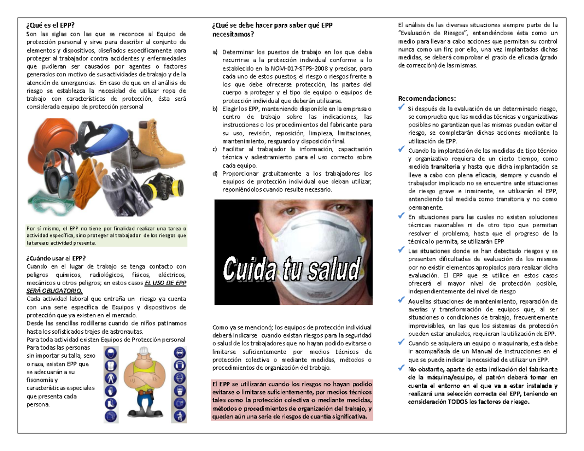 Que es el epp que son los epps y para que siven øQuÈ es el EPP? Son las siglas con las que