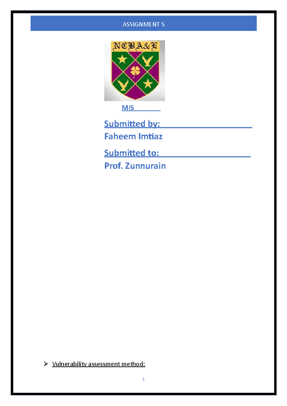 Assignment 5 Managemnt I S Summary Information System Sim40 Studocu