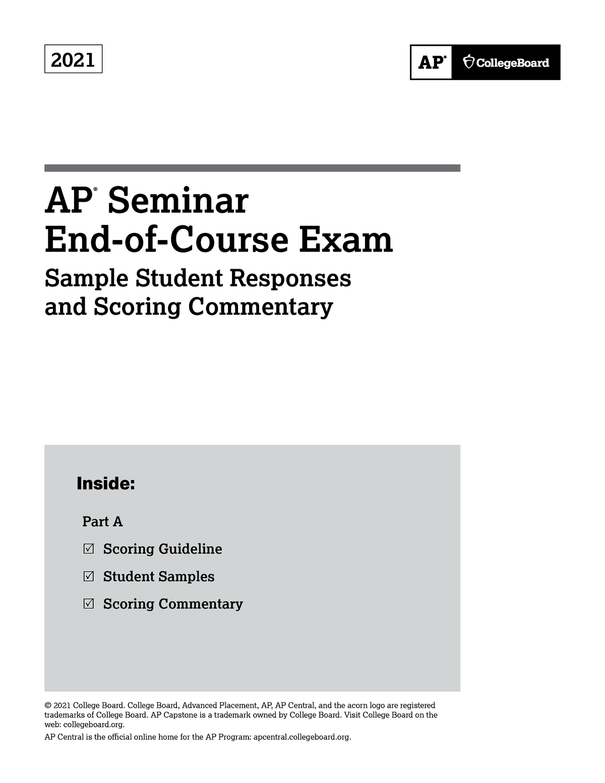 Ap21 apc seminar eoc a Hello this is a book for you all. Find time to