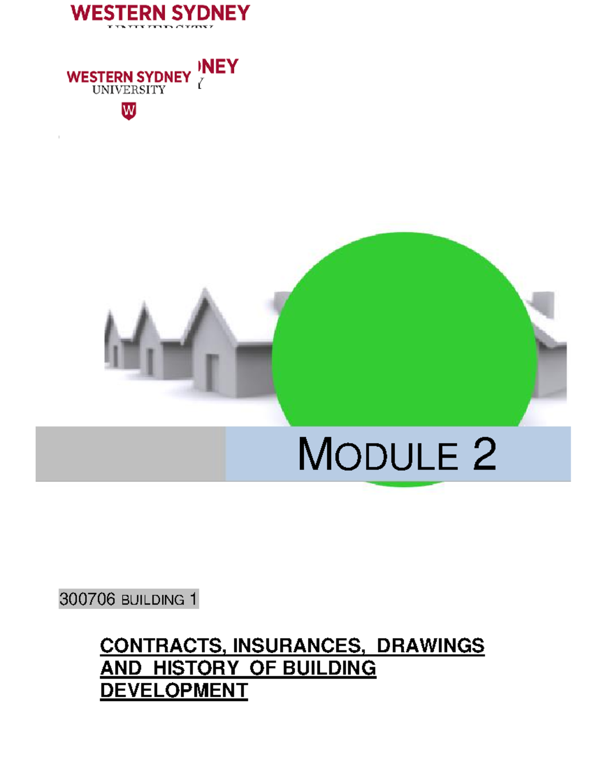 Module 02 - Contracts, Insurances, Drawings and History of Building ...