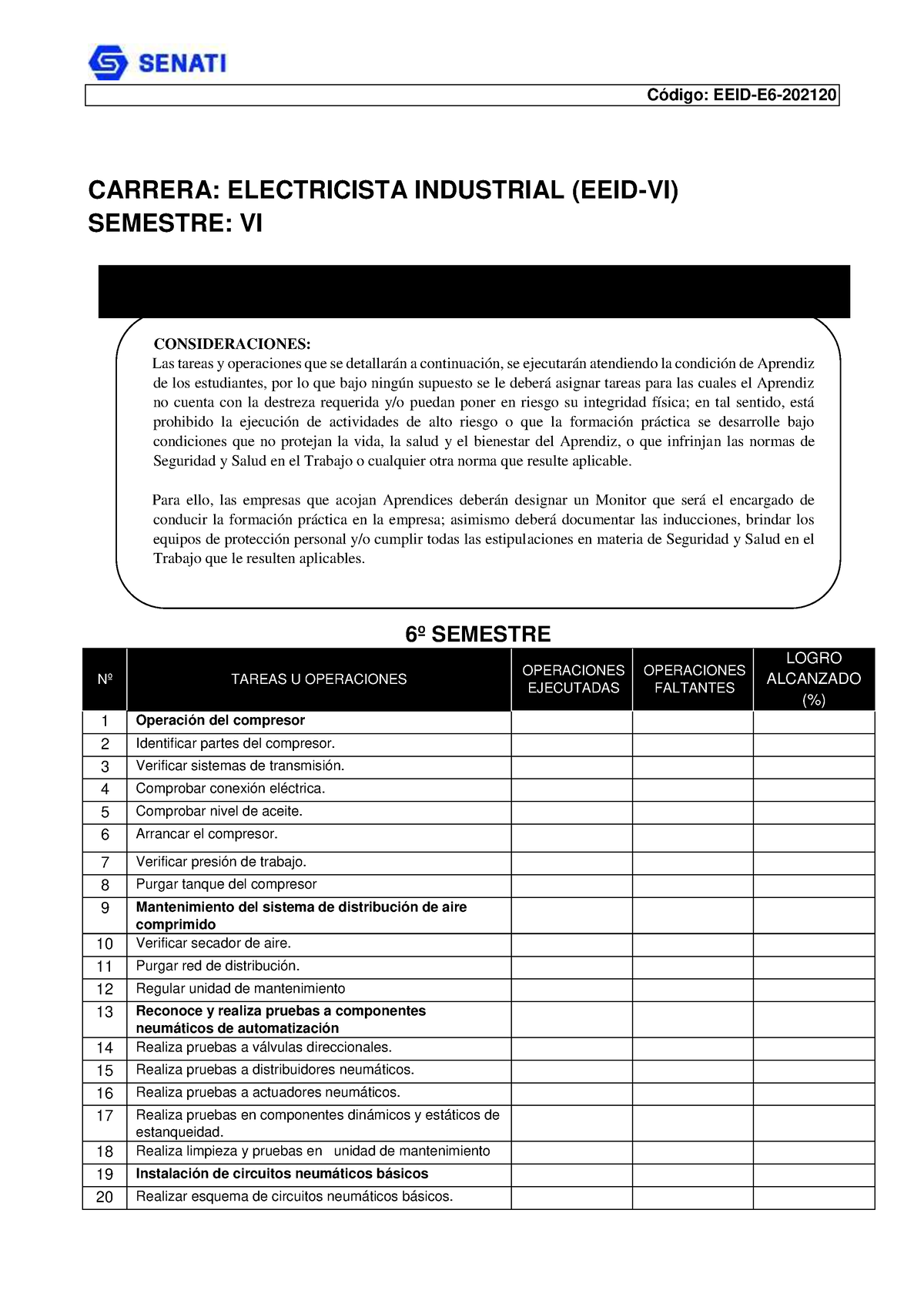 EEID-616 PEA - asdasd - Código: EEID-E6- 202120 CARRERA: ELECTRICISTA ...