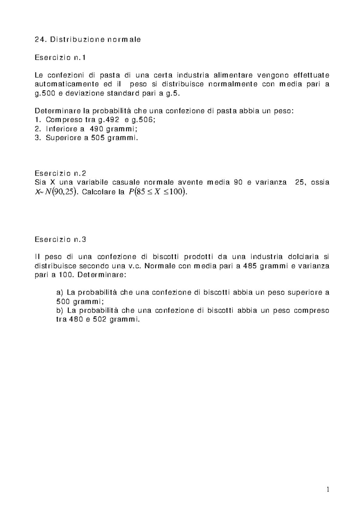 24 Distribuzione Normale Studocu