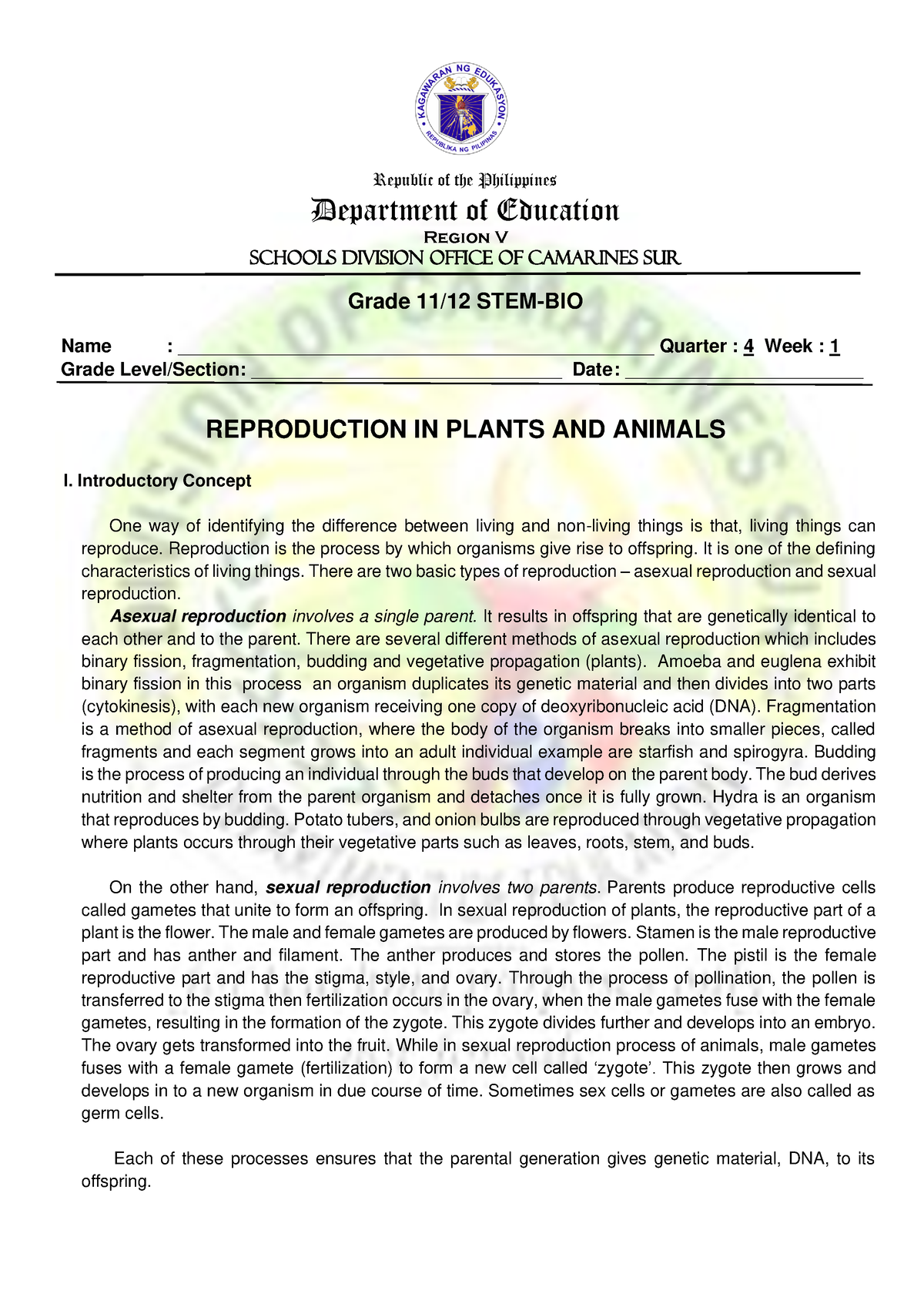 final-janine-stem-bio-reproduction-in-plants-and-animals-1-studocu