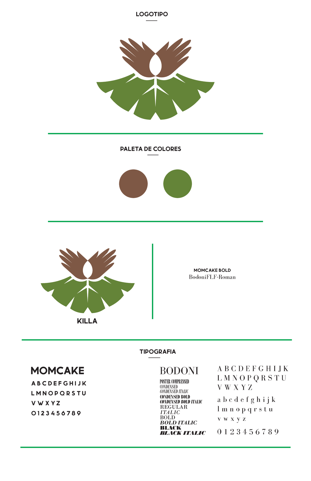 LOGO EN Vector Mejorado - PALETA DE COLORES KILLA TIPOGRAFIA MOMCAKE A ...