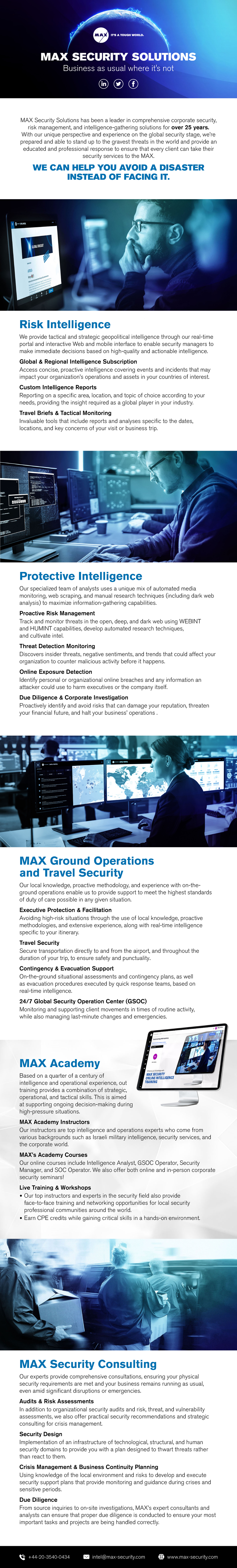 MAX Company Overview - sdghj - MAX Security Solutions has been a leader ...