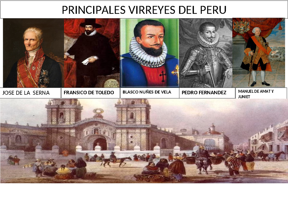 Infografia Letra Y Música Blasco NuÑes De Vela Principales Virreyes Del Peru Jose De La 3889