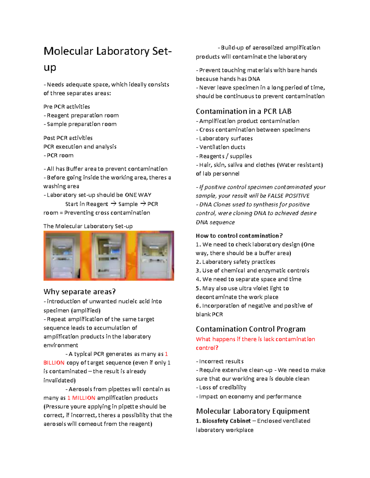MODX-LAB-ALL- Topics - HOPE IT HELPS. - Molecular Laboratory Set- up ...