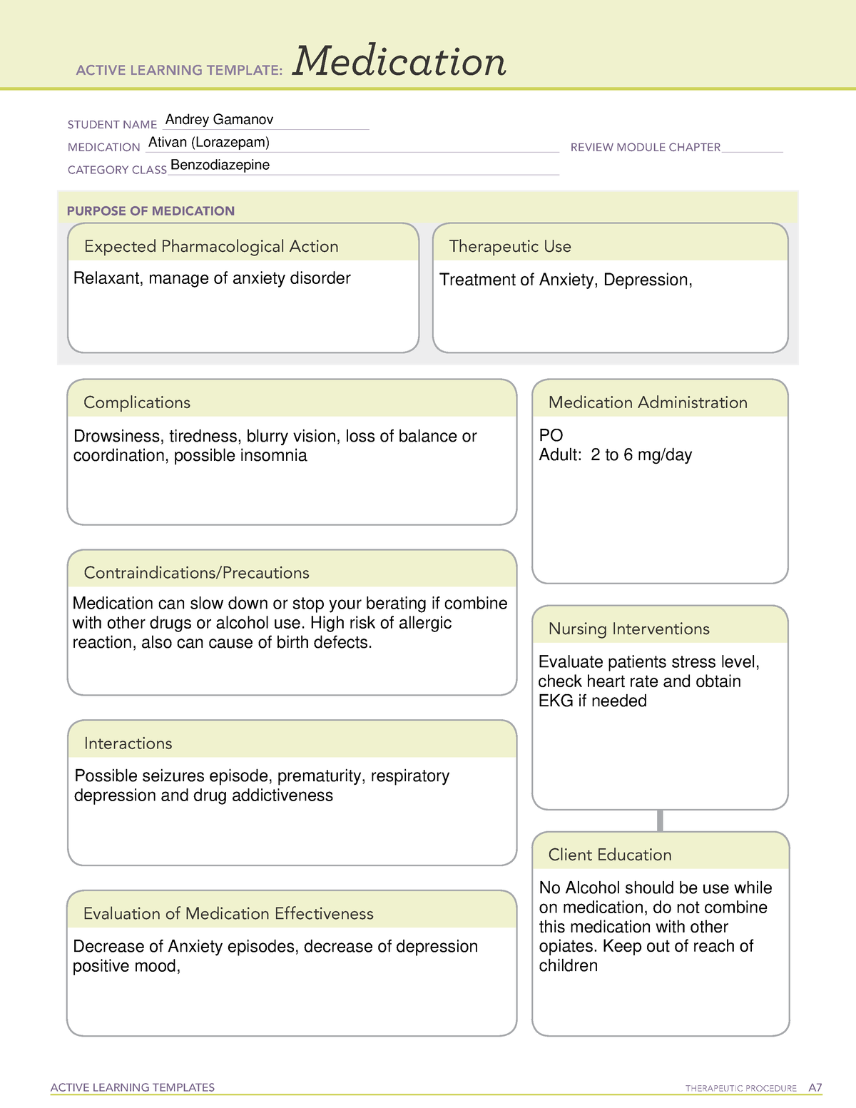 ativan-medication-active-learning-templates-therapeutic-procedure-a