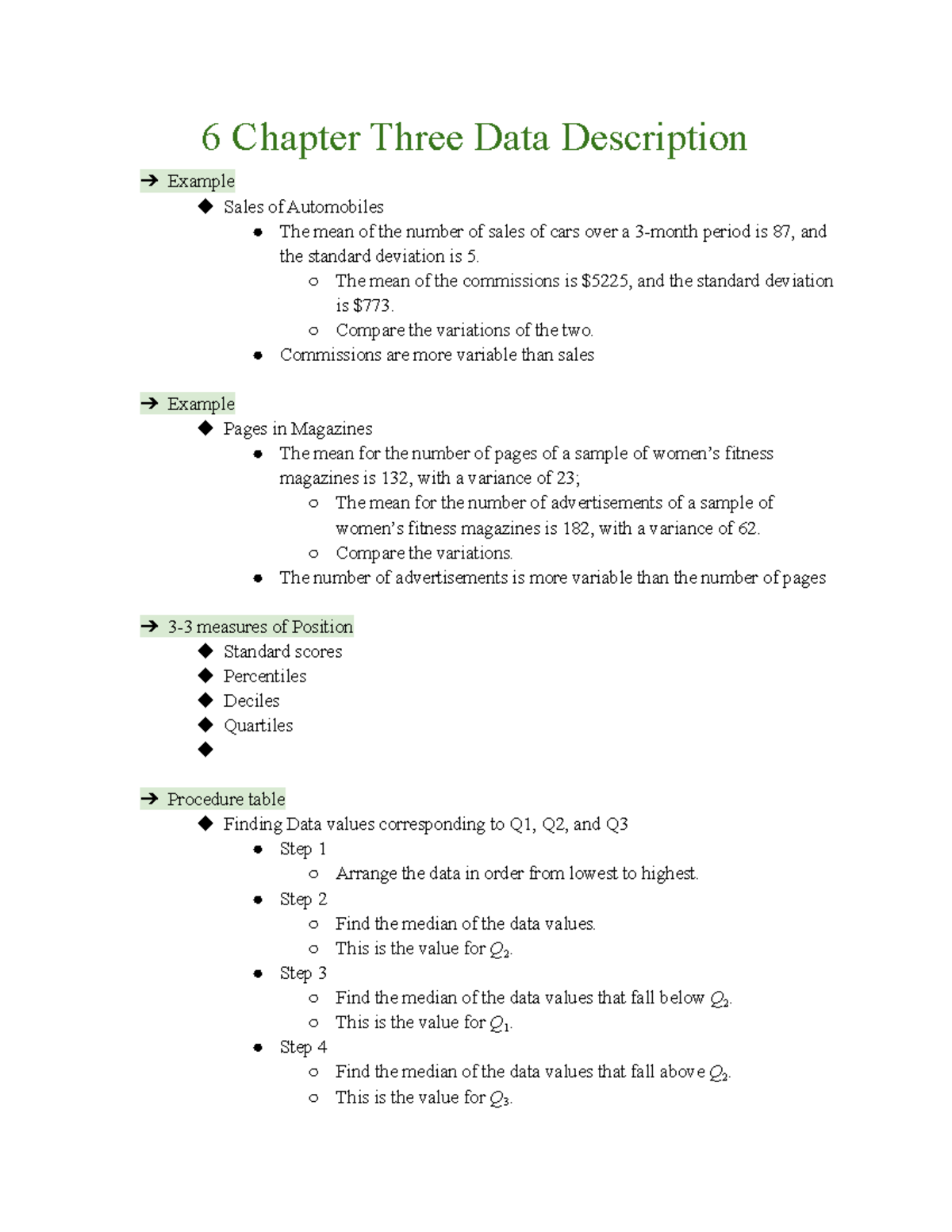 6 Chapter Three Data Description - The mean of the commissions is $5225 ...