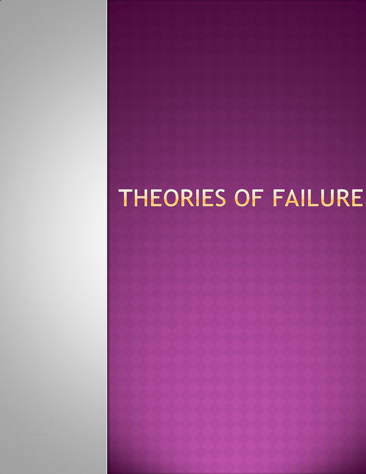 the hypothesis of failure summary pdf