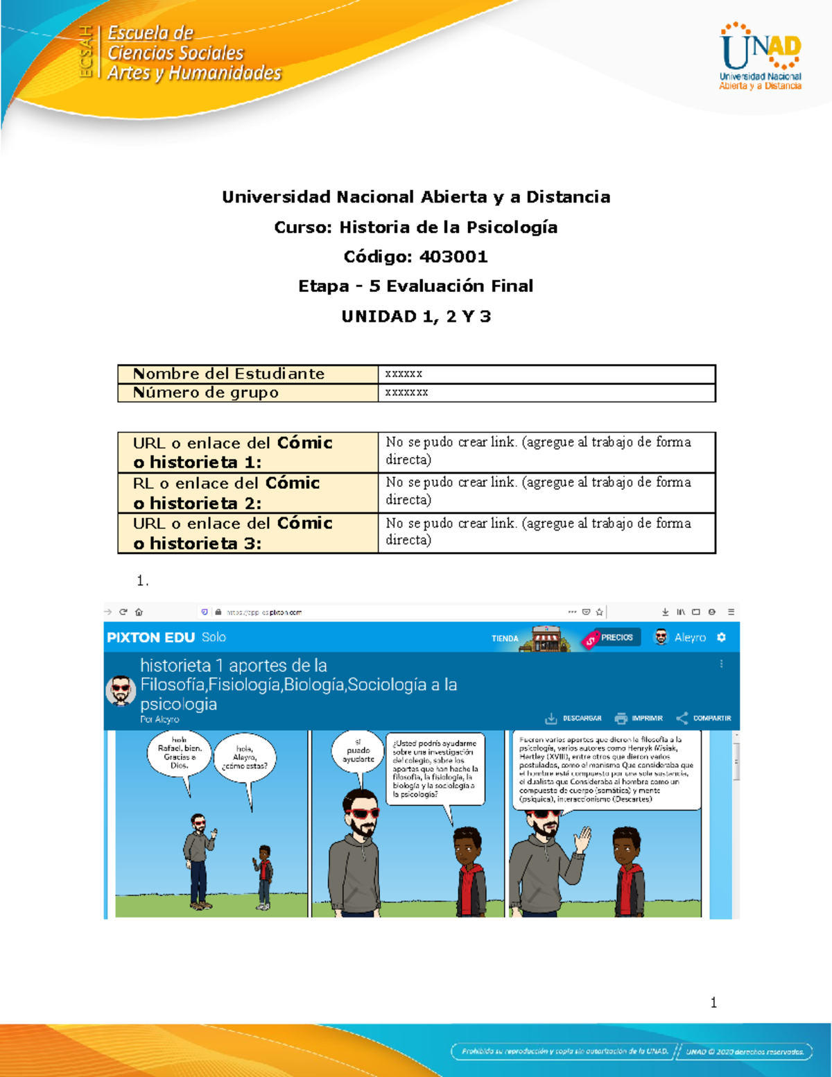 Formato Etapa Evaluaci N Final Universidad Nacional Abierta Y A Distancia Curso Historia De