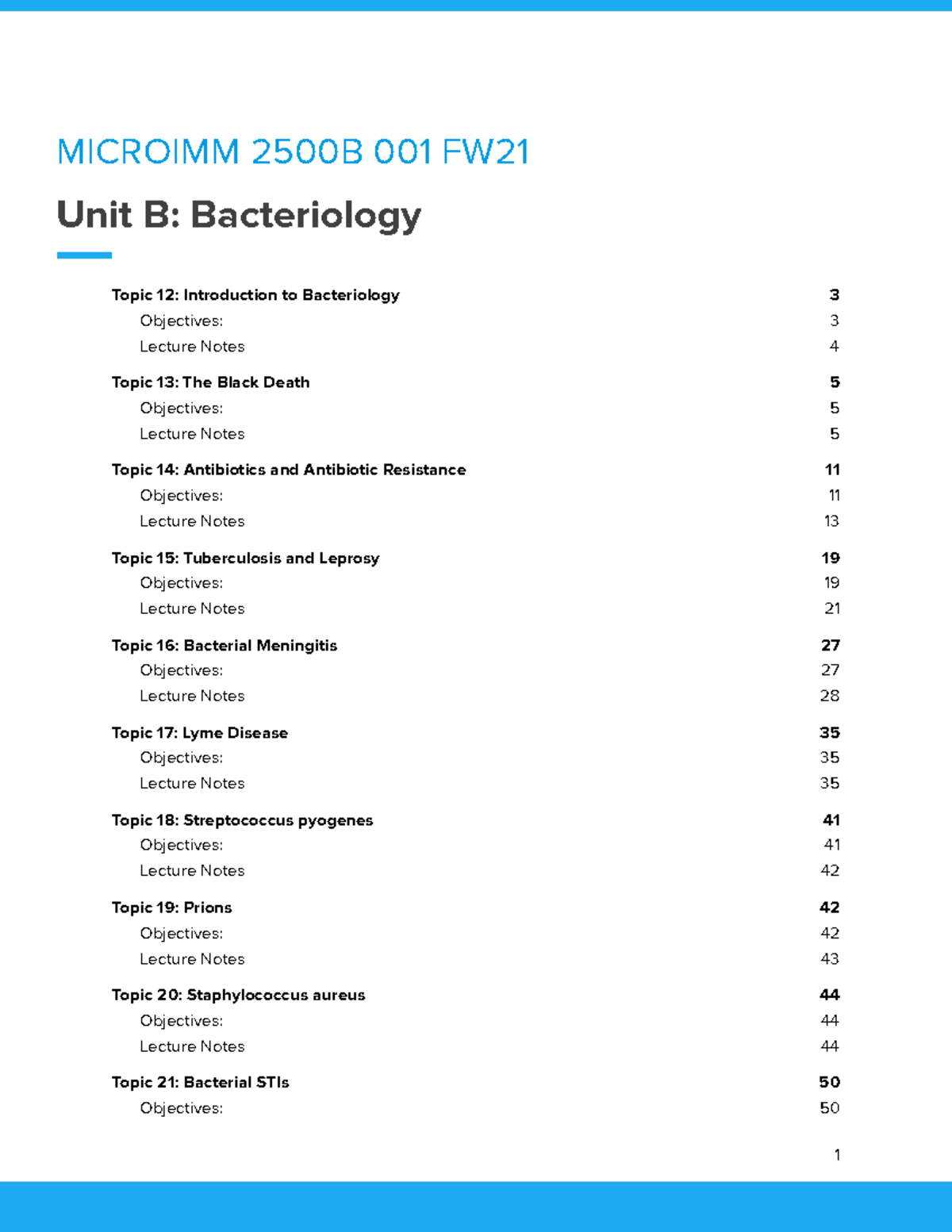 Microimm 2500B Unit B Bacteriology - Unit B: Bacteriology MICROIMM 2500 ...