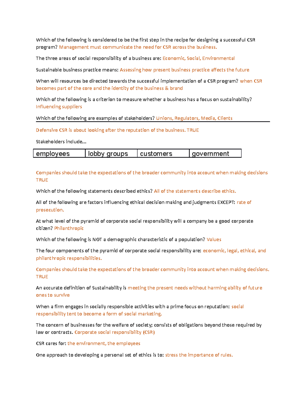 IBI QUIZ Chapter 5 HA J ĐÓ - Which of the following is considered to be ...