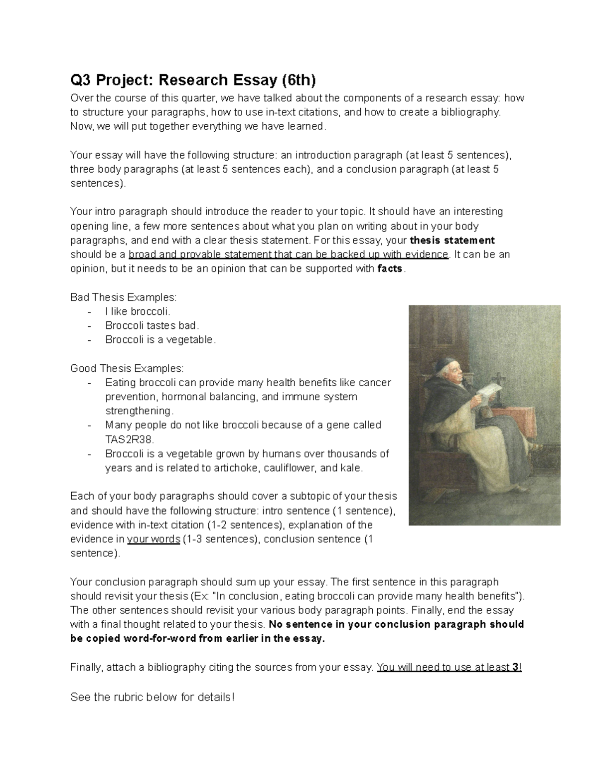 Q3+Research+Essay+(6th) - Q3 Project: Research Essay (6th) Over the ...