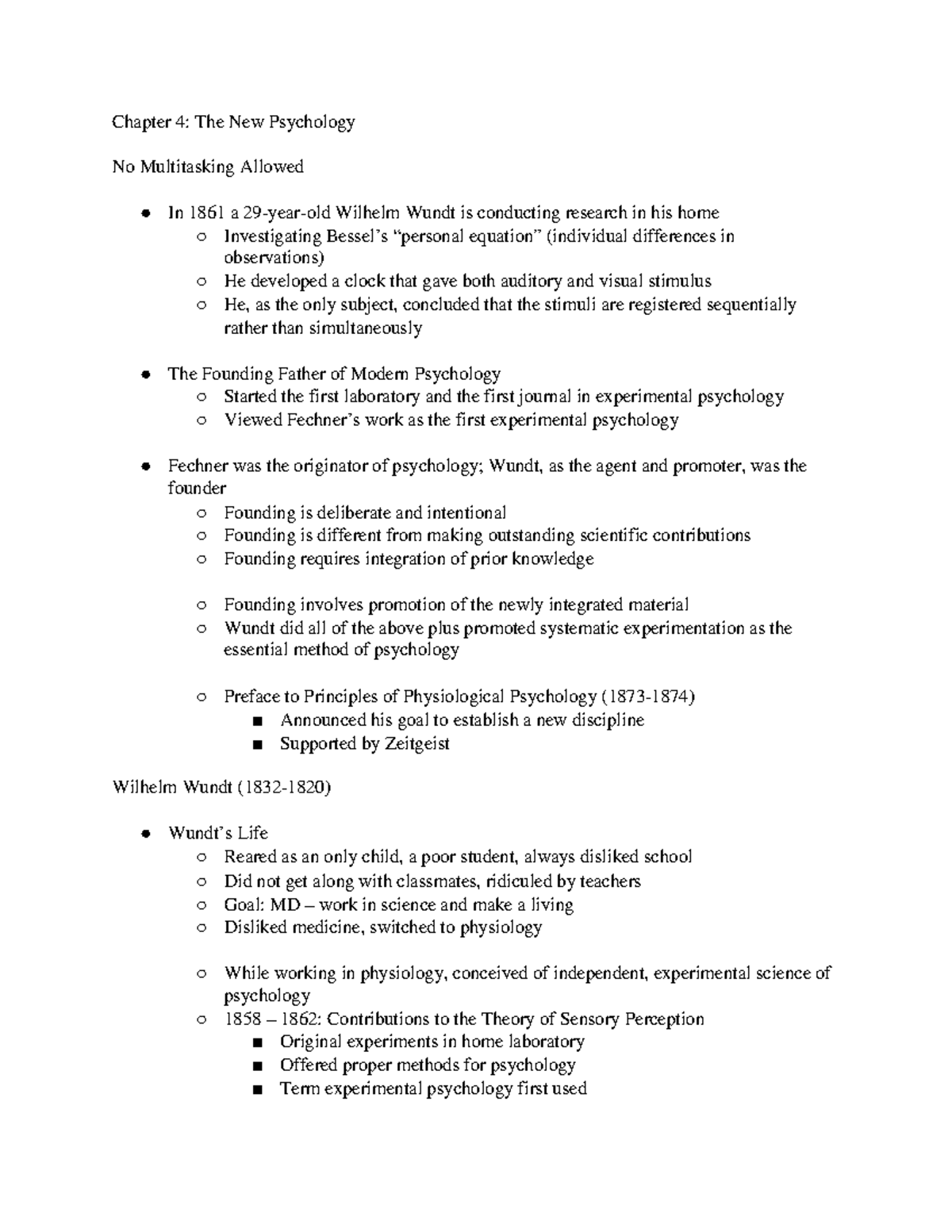 PSY 3615 Chapter 4 Lecture Notes - Chap“e‘ 4: The New P’ychology No M”l ...