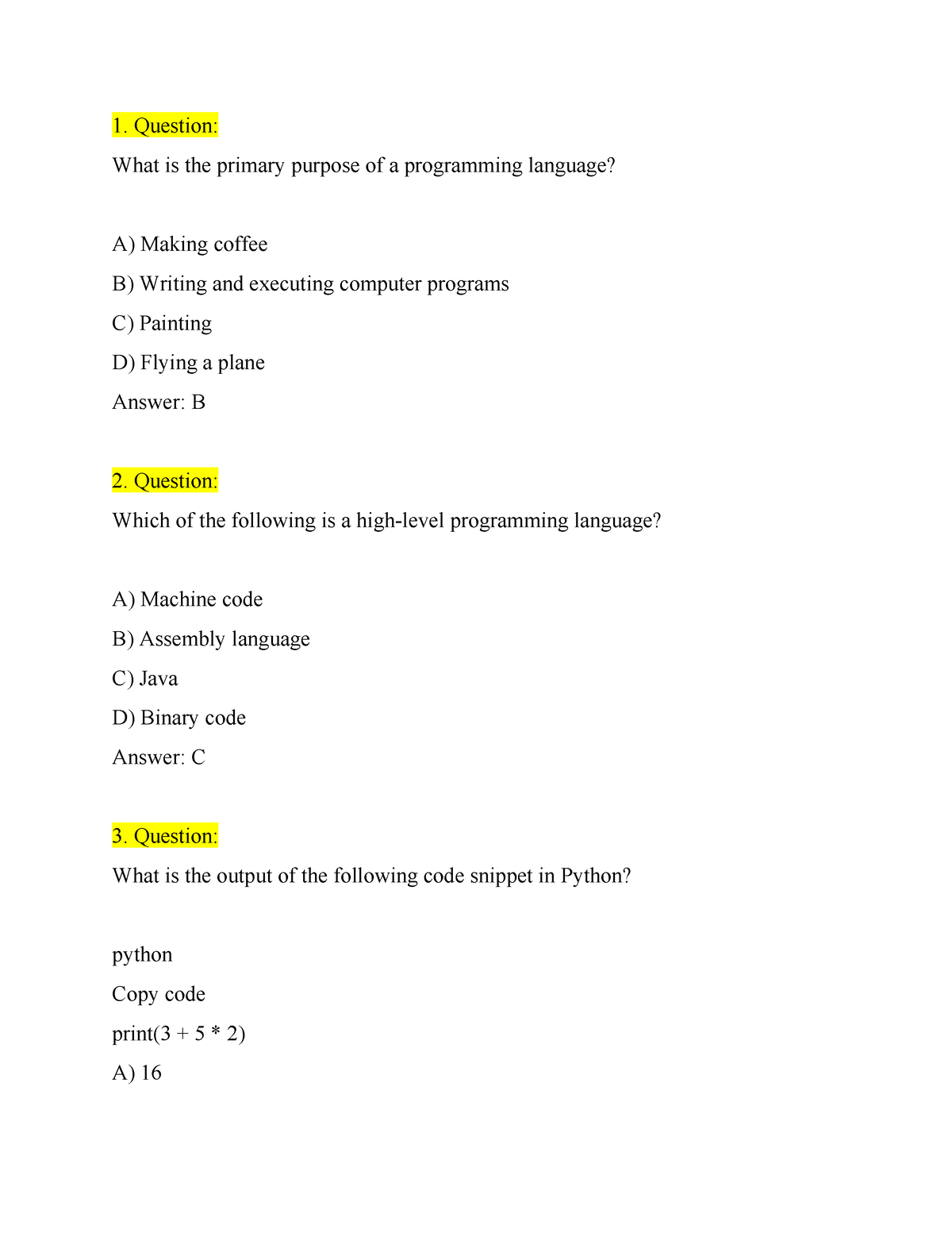 cs-101-important-mcqs-question-what-is-the-primary-purpose-of-a