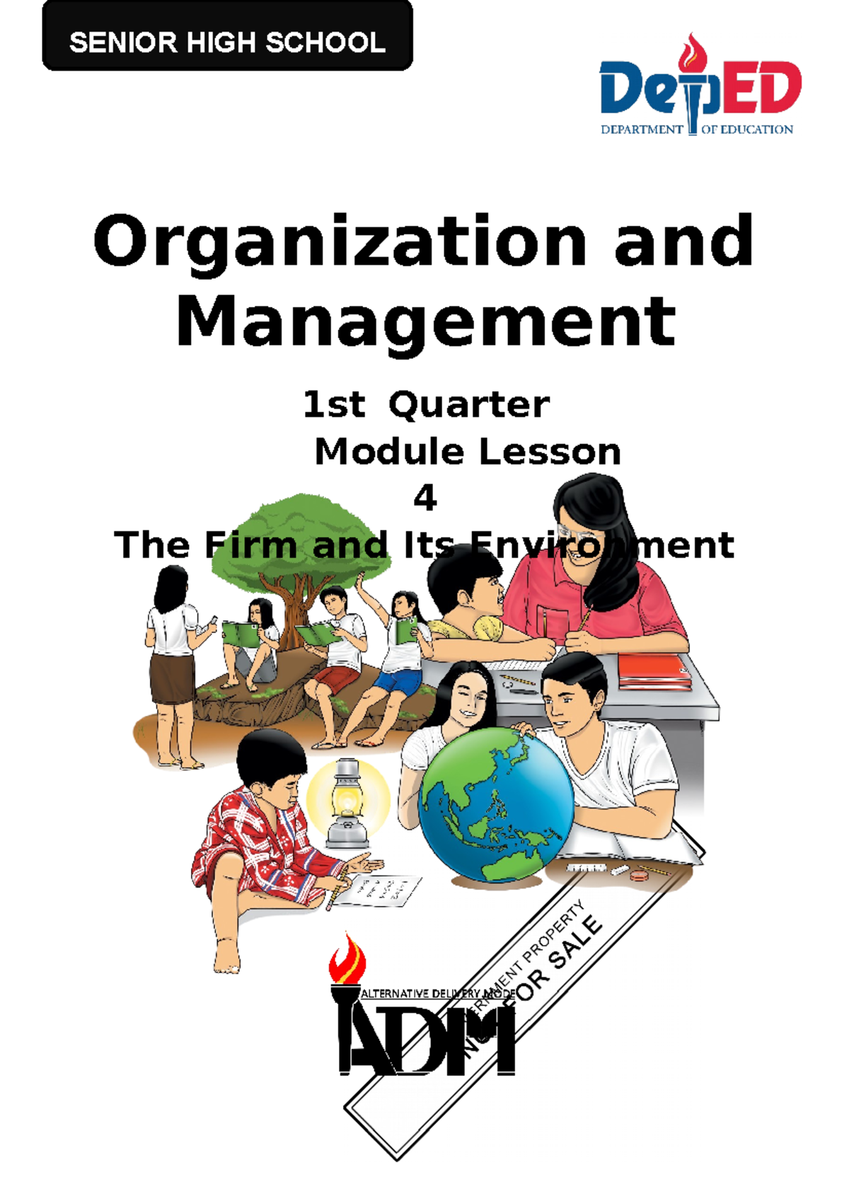 Organization AND Mangement M3 - SENIOR HIGH SCHOOL Organization and ...