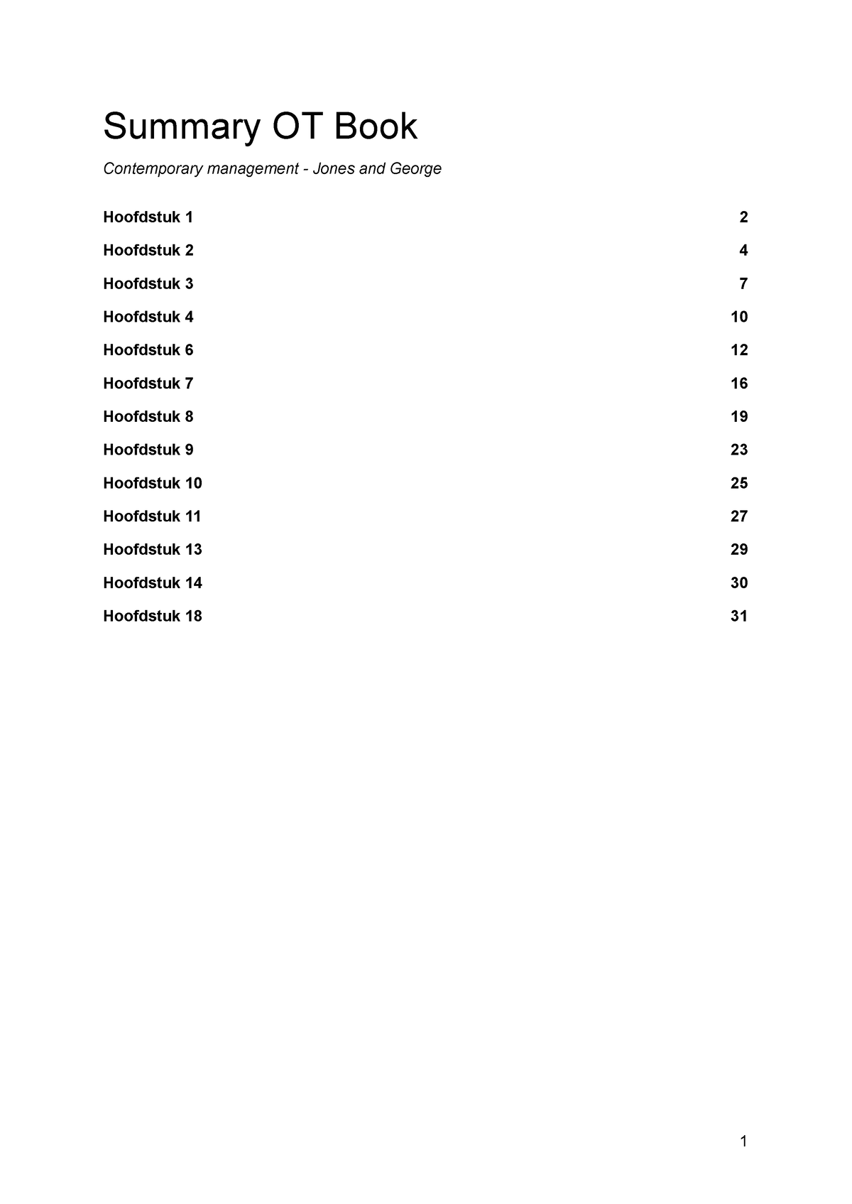 summary-organization-theory-summary-ot-book-hoofdstuk-contemporary