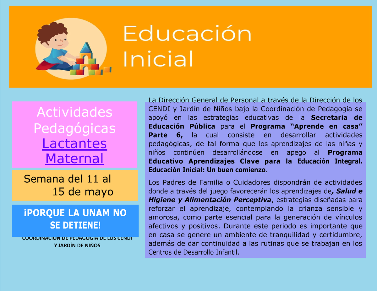 Lactantes 6 - PLANEACION - COORDINACIÓN DE PEDAGOGIA DE LOS CENDI Y ...