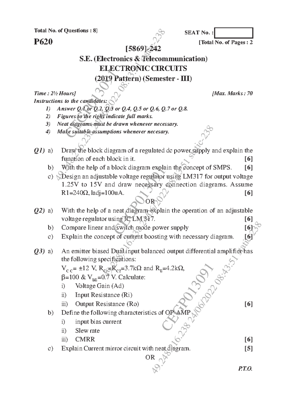 May Jun 2022 - Question paper - [5869]-242 1 Total No. of Questions : 8 ...