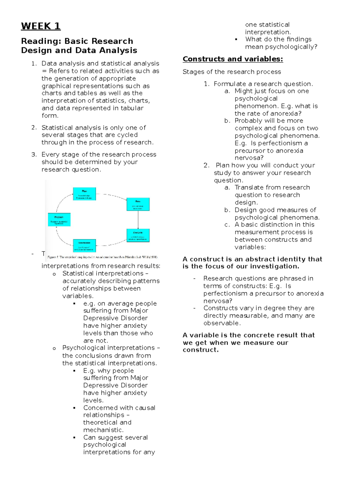 All notes for 2018 - WEEK 1 Reading: Basic Research Design and Data ...