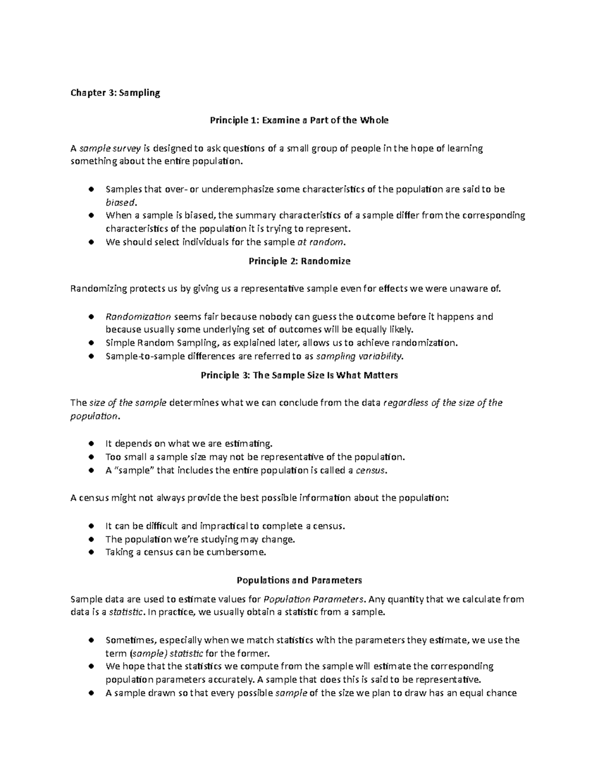 Chapter 3-2 - Security notes - Chapter 3: Sampling Principle 1: Examine ...