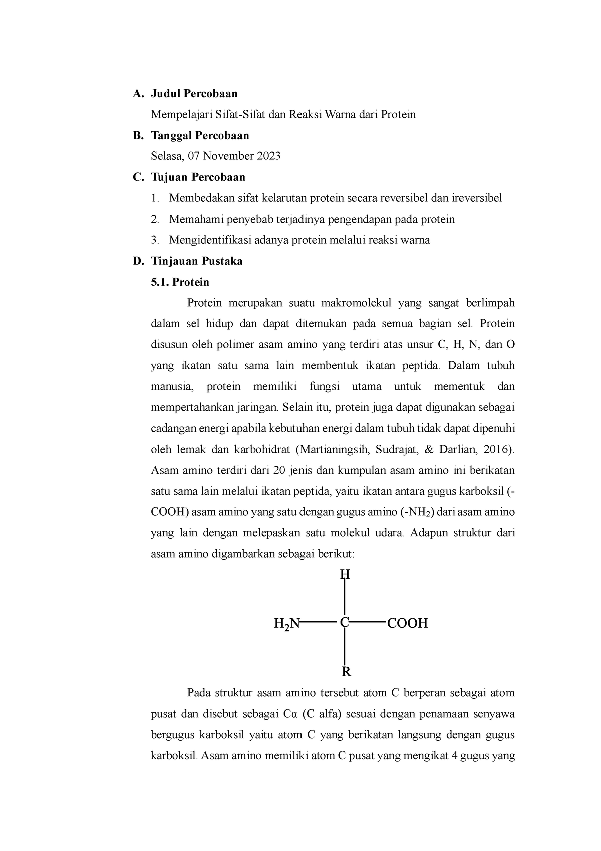 Solution Laporan Praktikum Kimia Organik Sifat Sifat Dan Reaksi Warna