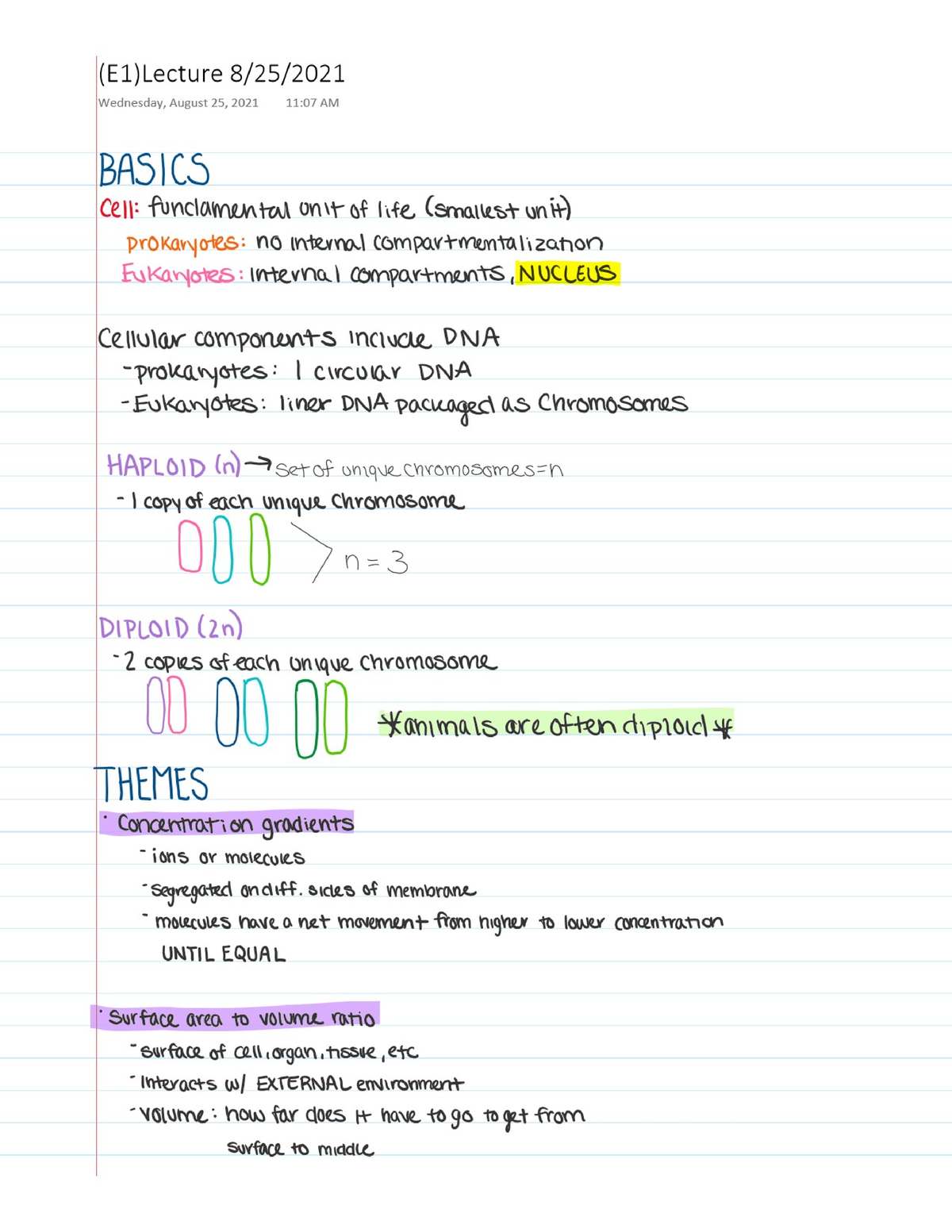 Bio 106 Lecture 1 - BIOL 106 - Studocu