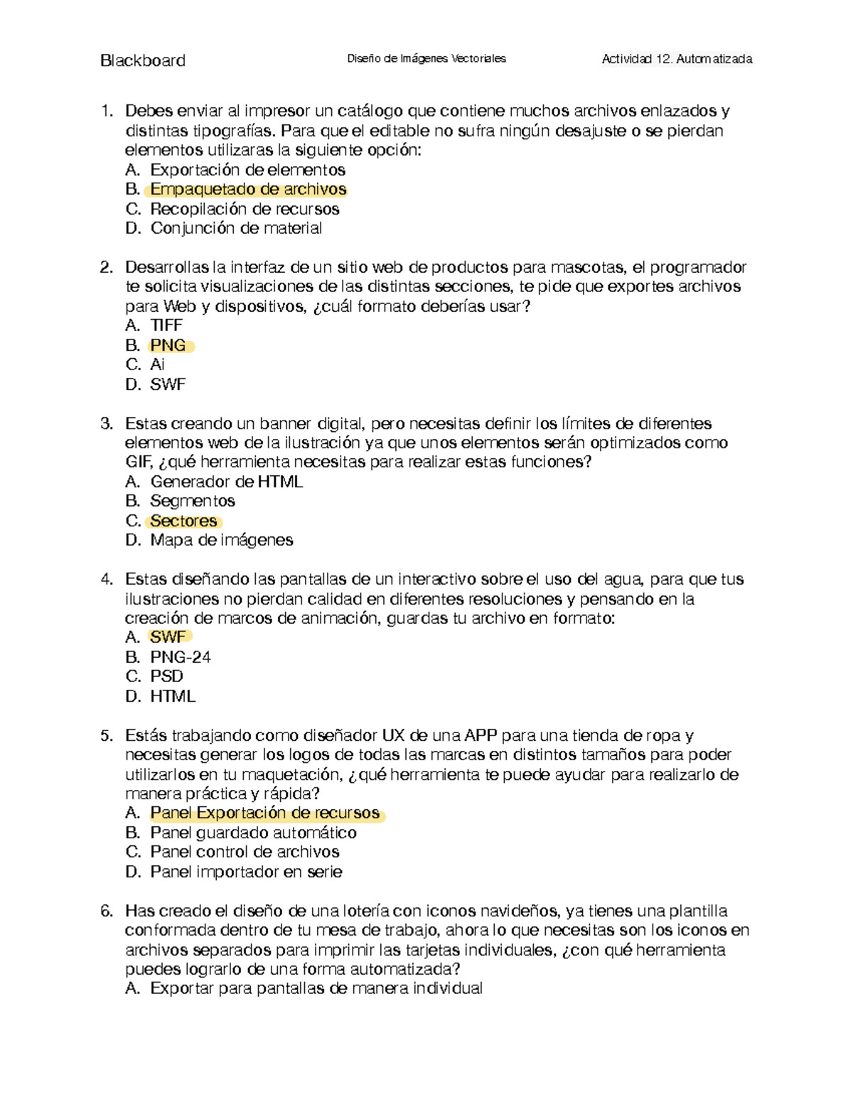 Actividad 12. Automatizada - Blackboard Diseño De Imágenes Vectoriales ...