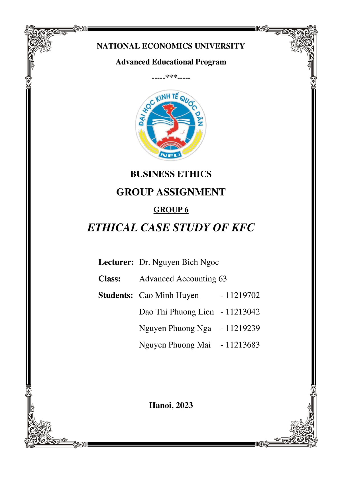 kfc business ethics case study