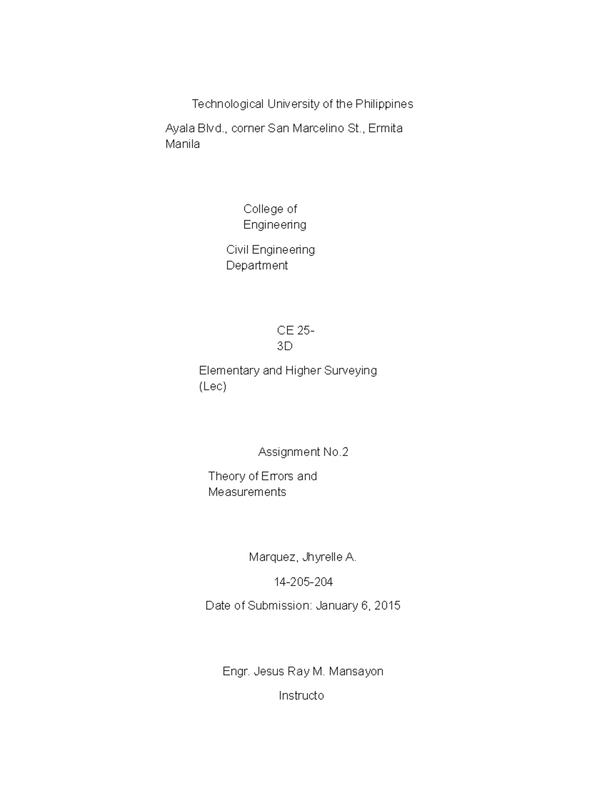 251979769-assign - NONE - Technological University of the Philippines ...