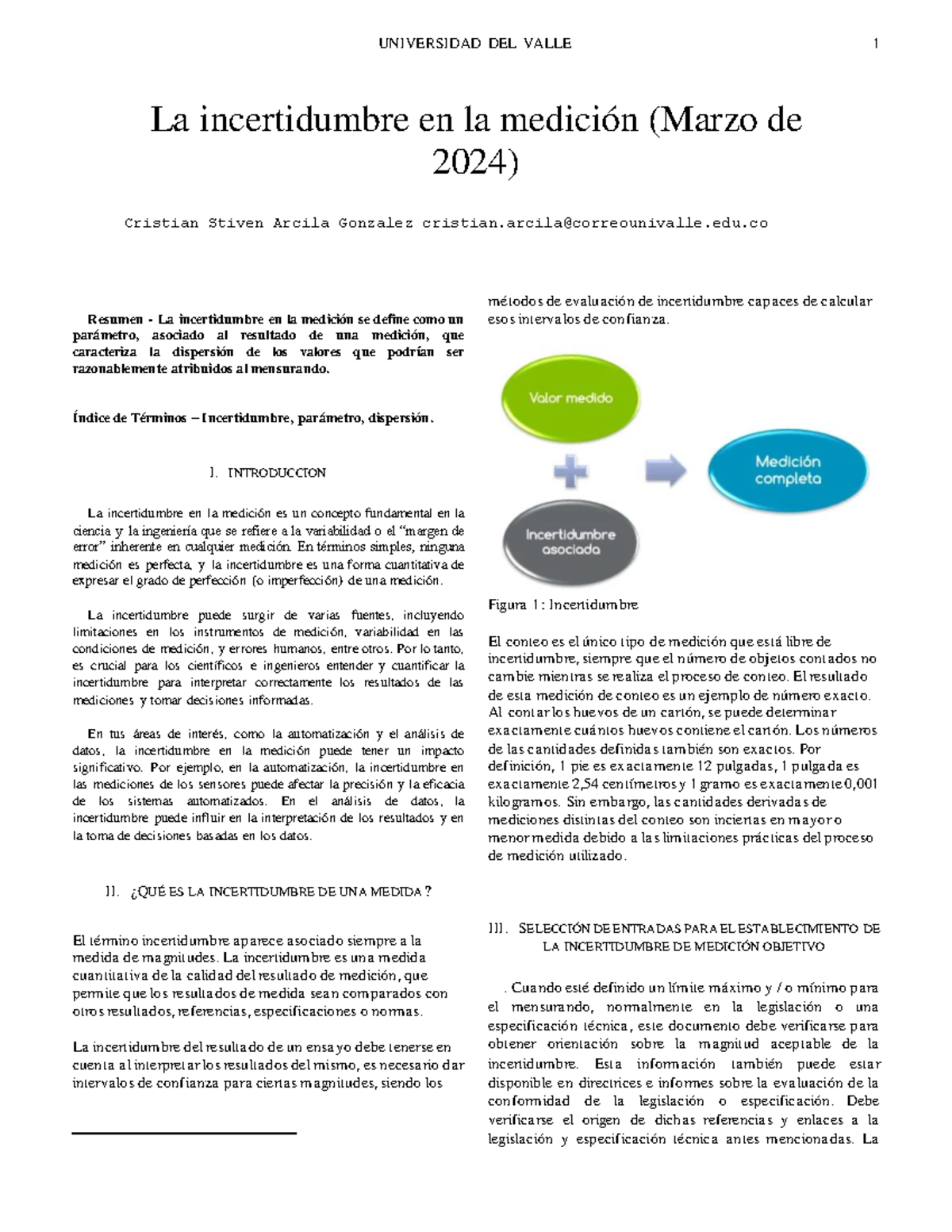 Incertidumbre en la medicion - Índice de Términos – Incertidumbre ...