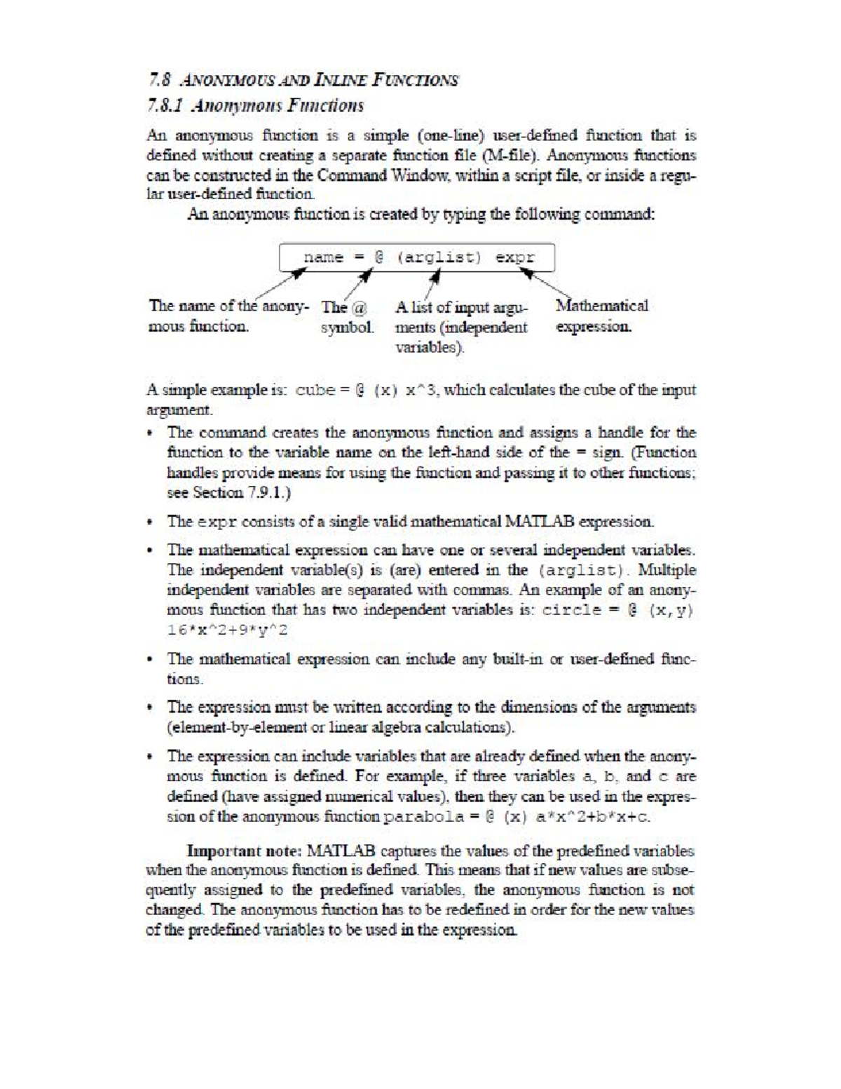 Anonymous AND Inline Functions - Sciences de la matière physique - Studocu